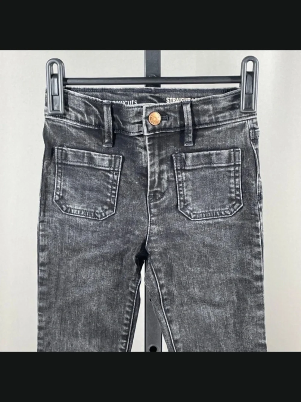 NEW J Crew Crewcuts Jeans Girls 6 black denim skinny casual preppy classic
